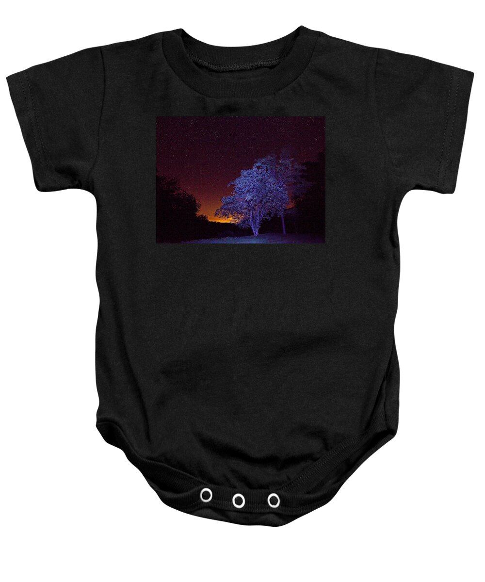 France Baby Onesie featuring the photograph Starry night by Casper Cammeraat
