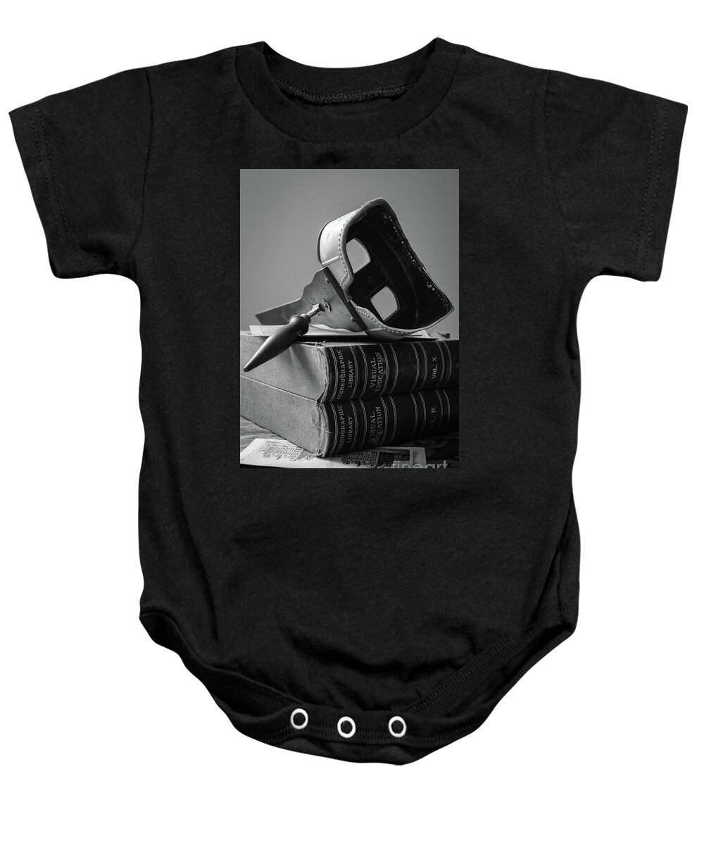 Photography Baby Onesie featuring the photograph Stereographic Viewer and Photographs by Edward Fielding