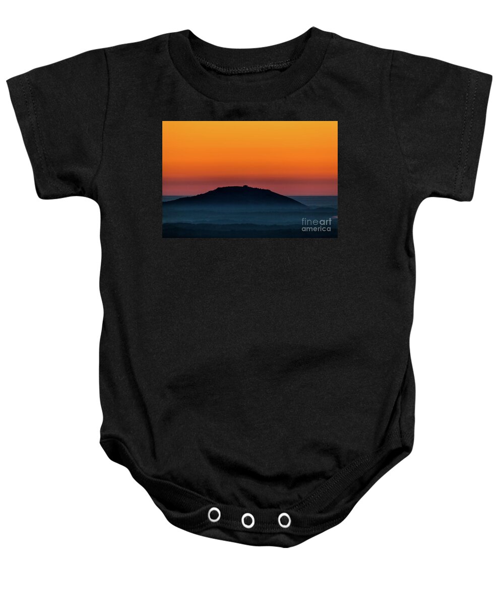 Stone Mountain Baby Onesie featuring the photograph Stone Mountain by Doug Sturgess