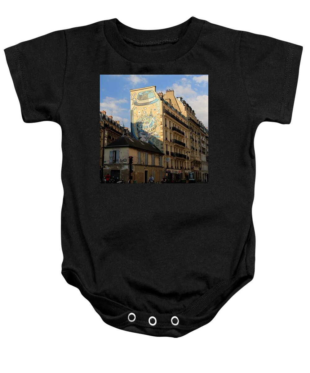 Paris Baby Onesie featuring the photograph Streets of Paris 6 by Andrew Fare
