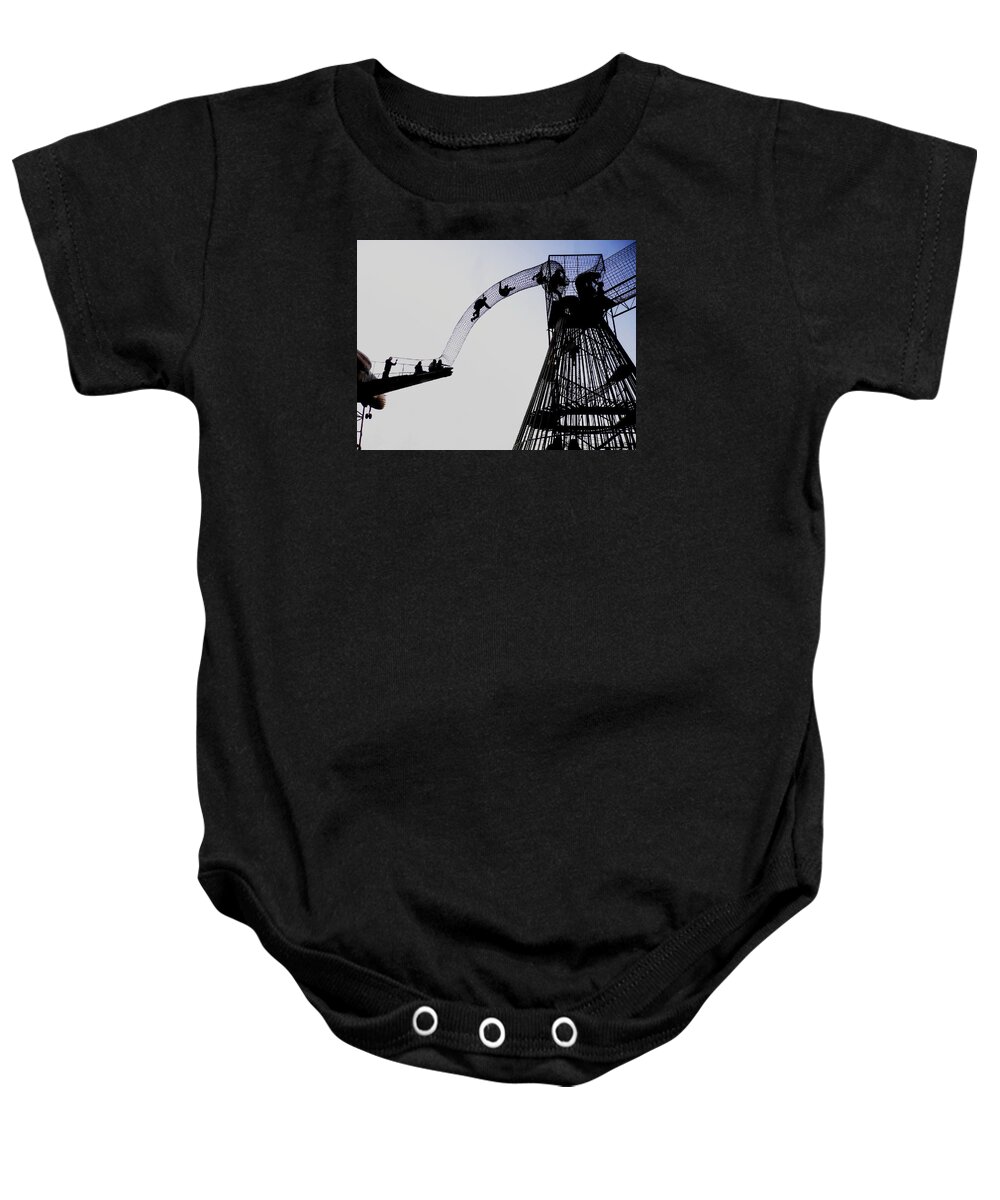 Architecture Baby Onesie featuring the photograph Striving by David Coblitz