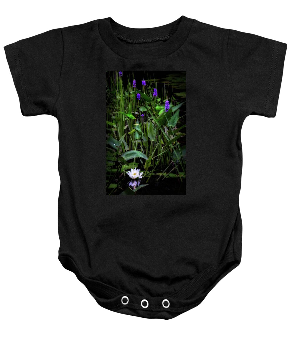 Water Lily Baby Onesie featuring the photograph Summer Swamp 2017 by Bill Wakeley