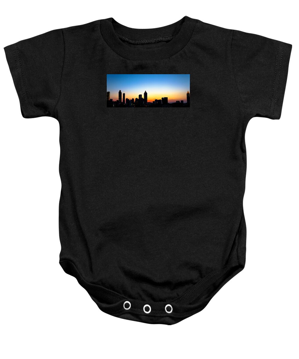 Sunset Baby Onesie featuring the photograph Sunset in Atlaanta by Mike Dunn