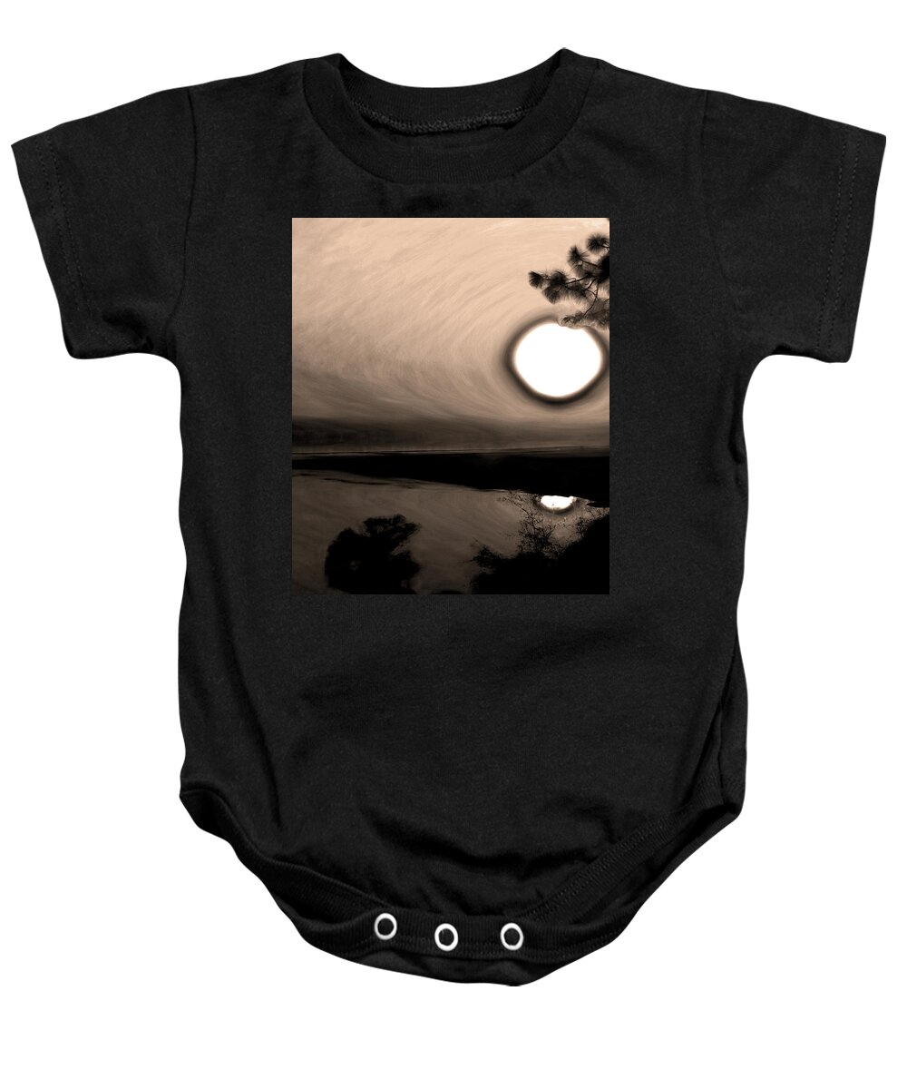 Sunset Baby Onesie featuring the photograph Sunset Reflection by Gina O'Brien