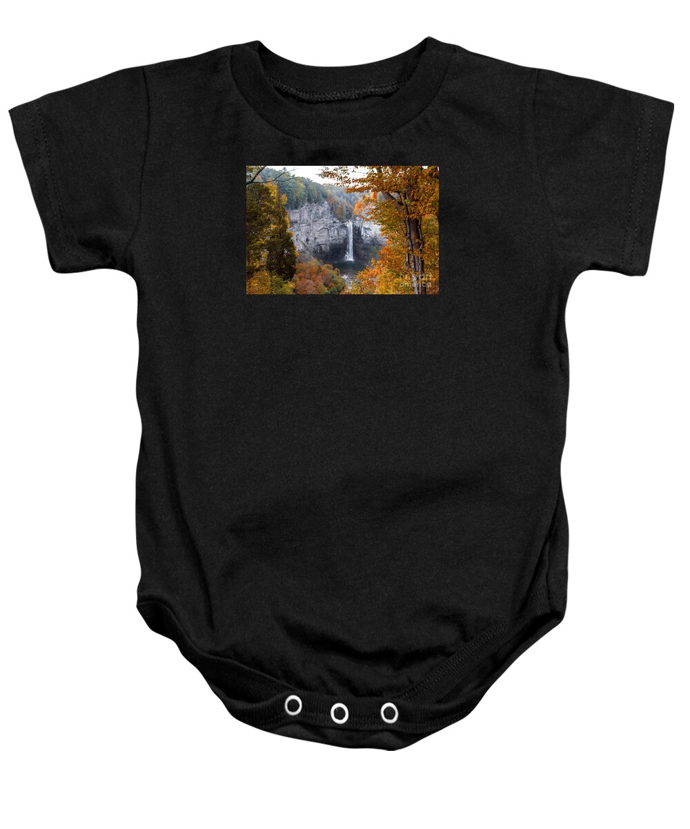 Water Baby Onesie featuring the photograph Taughannock Autumn by William Norton