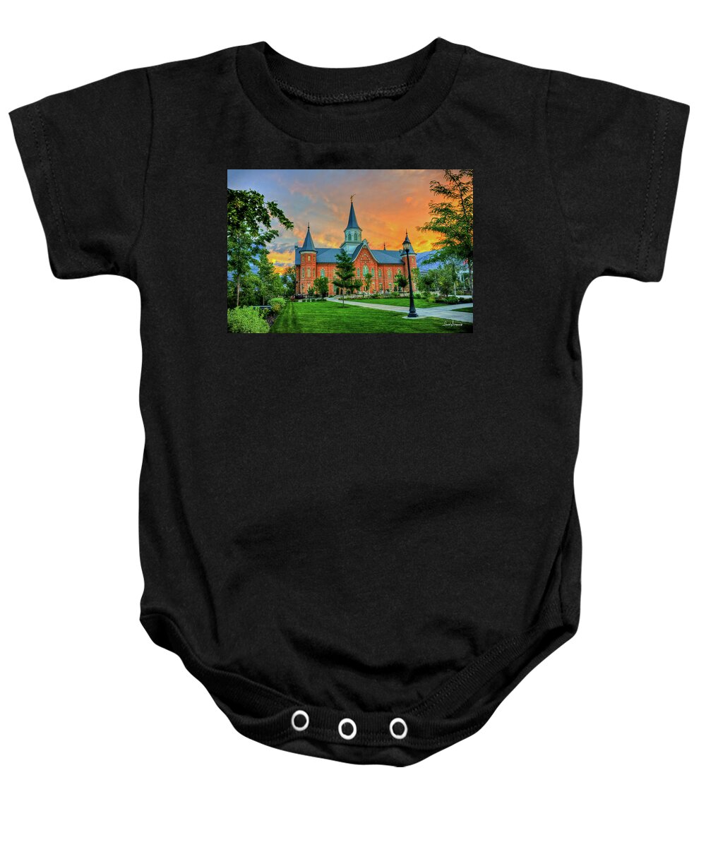 Provo Baby Onesie featuring the photograph Tender Mercies by David Simpson