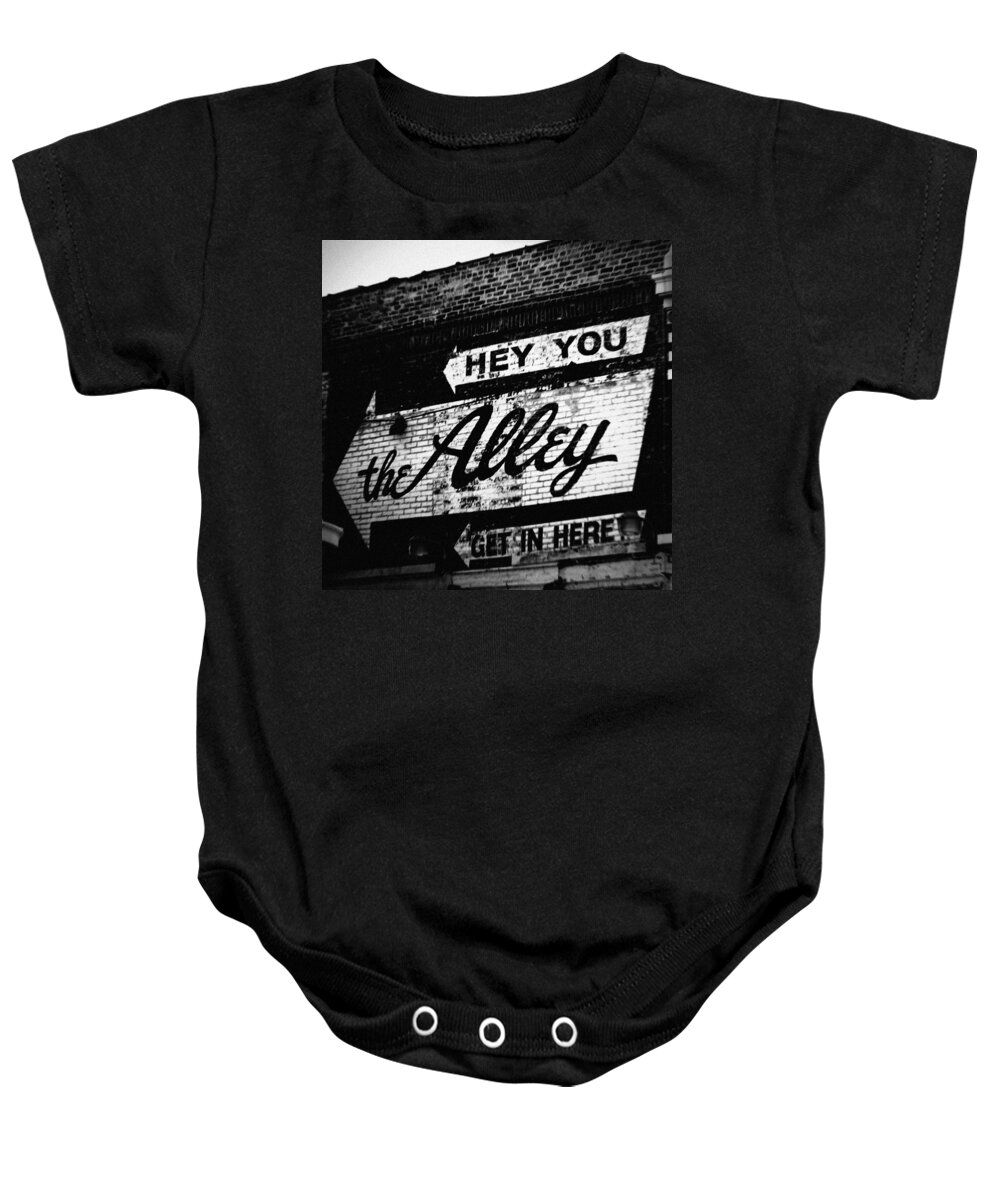 Chicago Baby Onesie featuring the photograph The Alley Chicago by Kyle Hanson