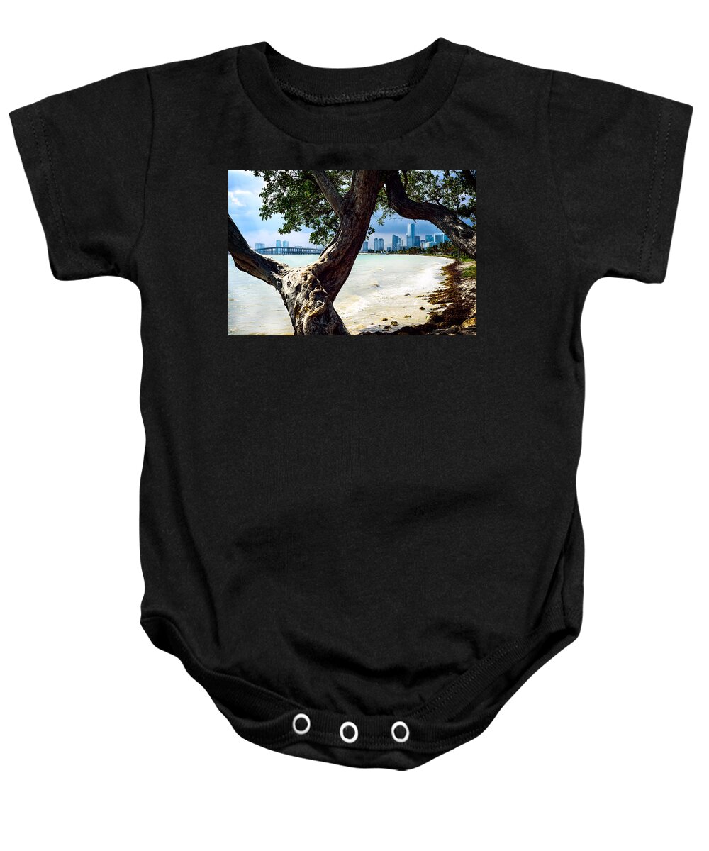 City Baby Onesie featuring the photograph The city beyond by Camille Lopez