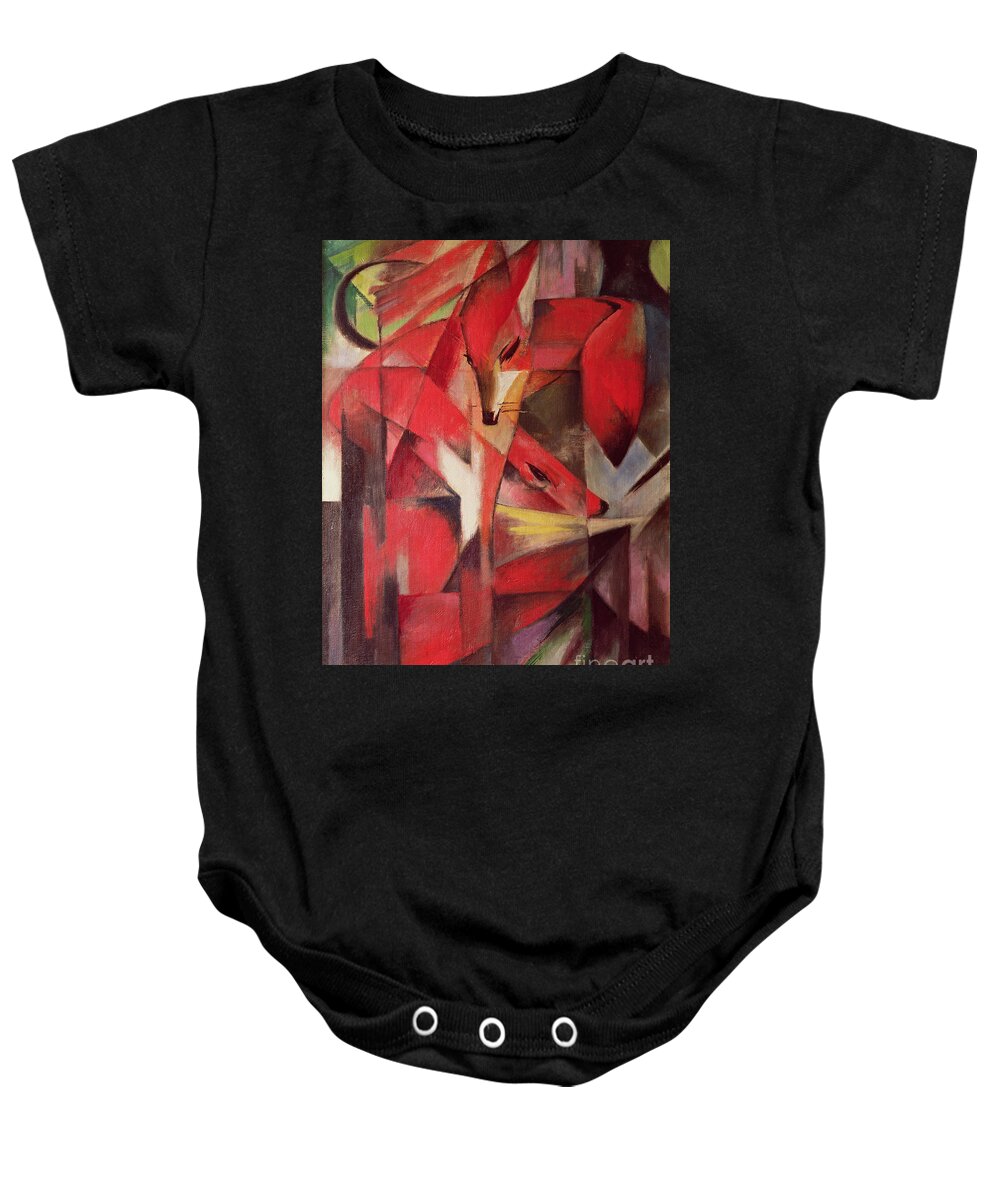 The Baby Onesie featuring the painting The Fox by Franz Marc