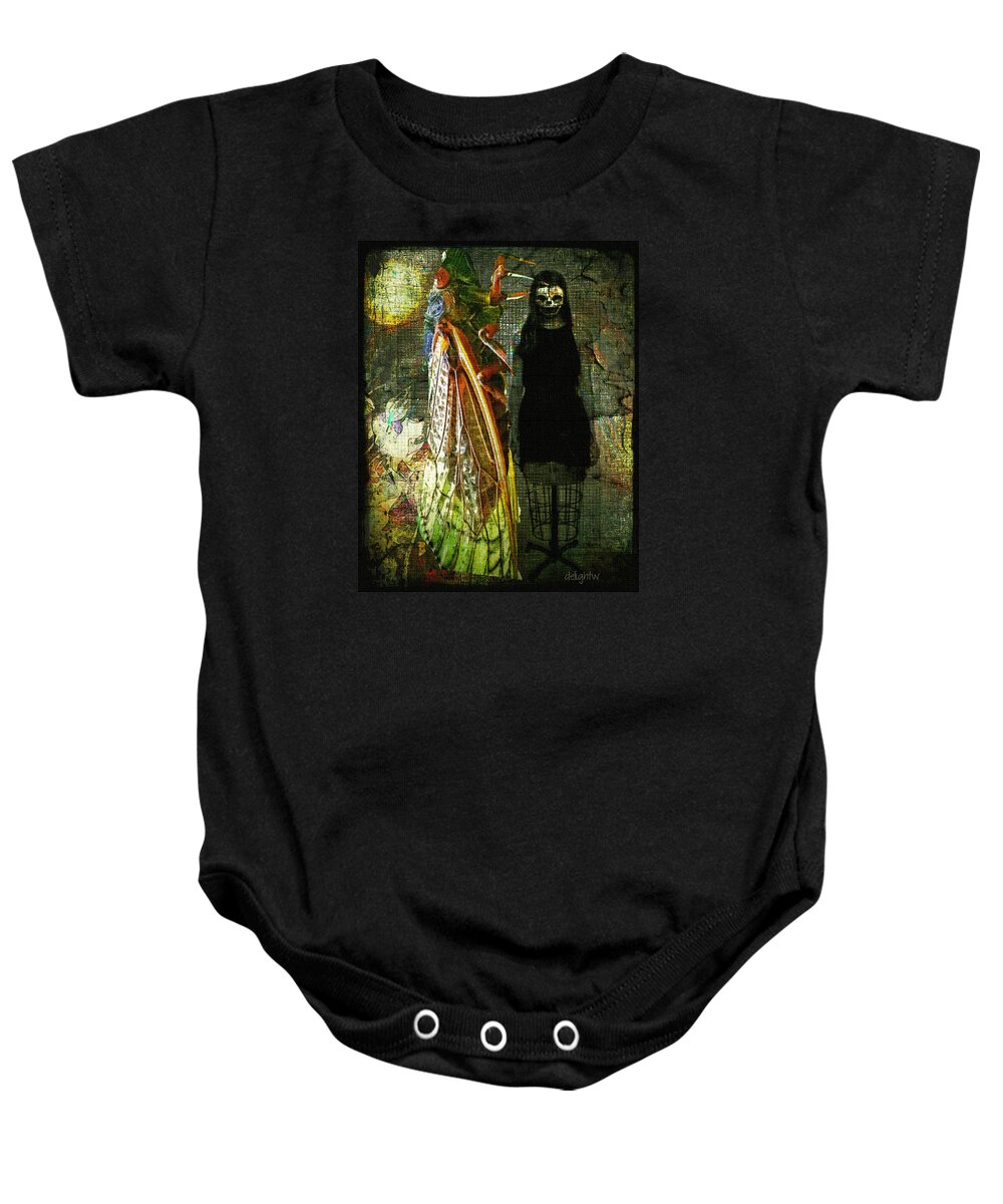 Digital Art Baby Onesie featuring the digital art The Great Escape by Delight Worthyn