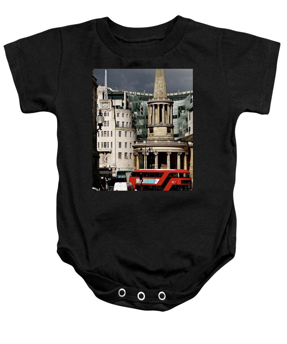 Bbc Baby Onesie featuring the photograph The Heart Of London by Ira Shander