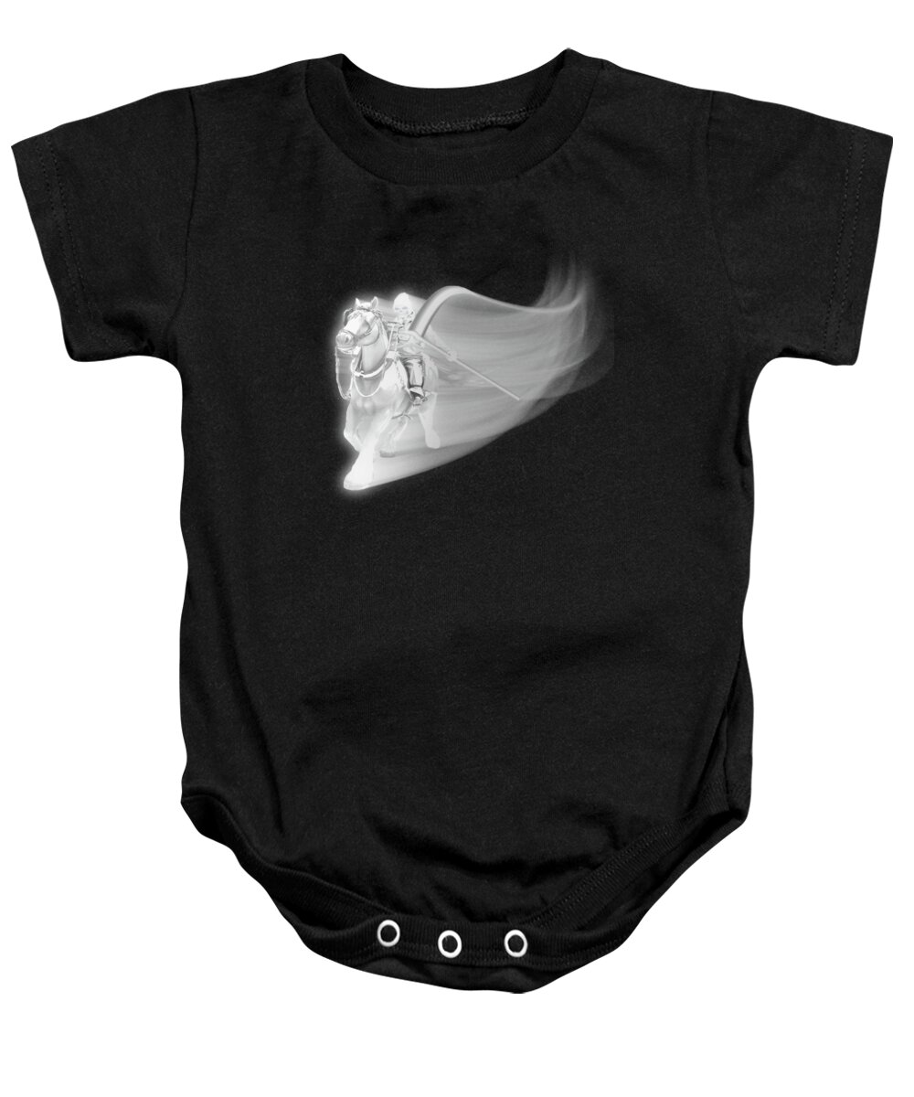 Halloween Baby Onesie featuring the mixed media The Reaper Rides Again by Gravityx9 Designs