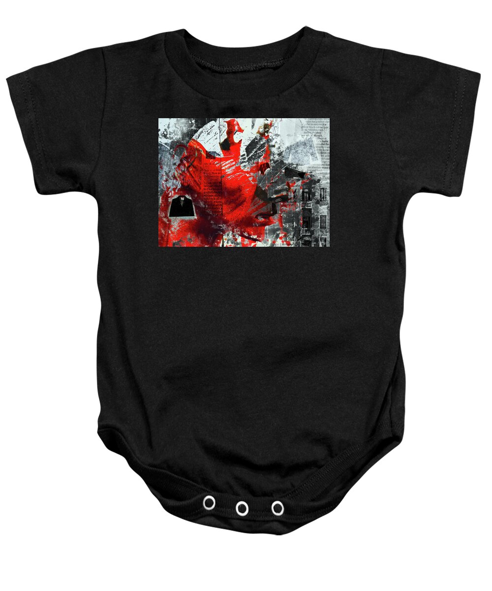 Confusion Baby Onesie featuring the photograph The red head in confusion by Gabi Hampe