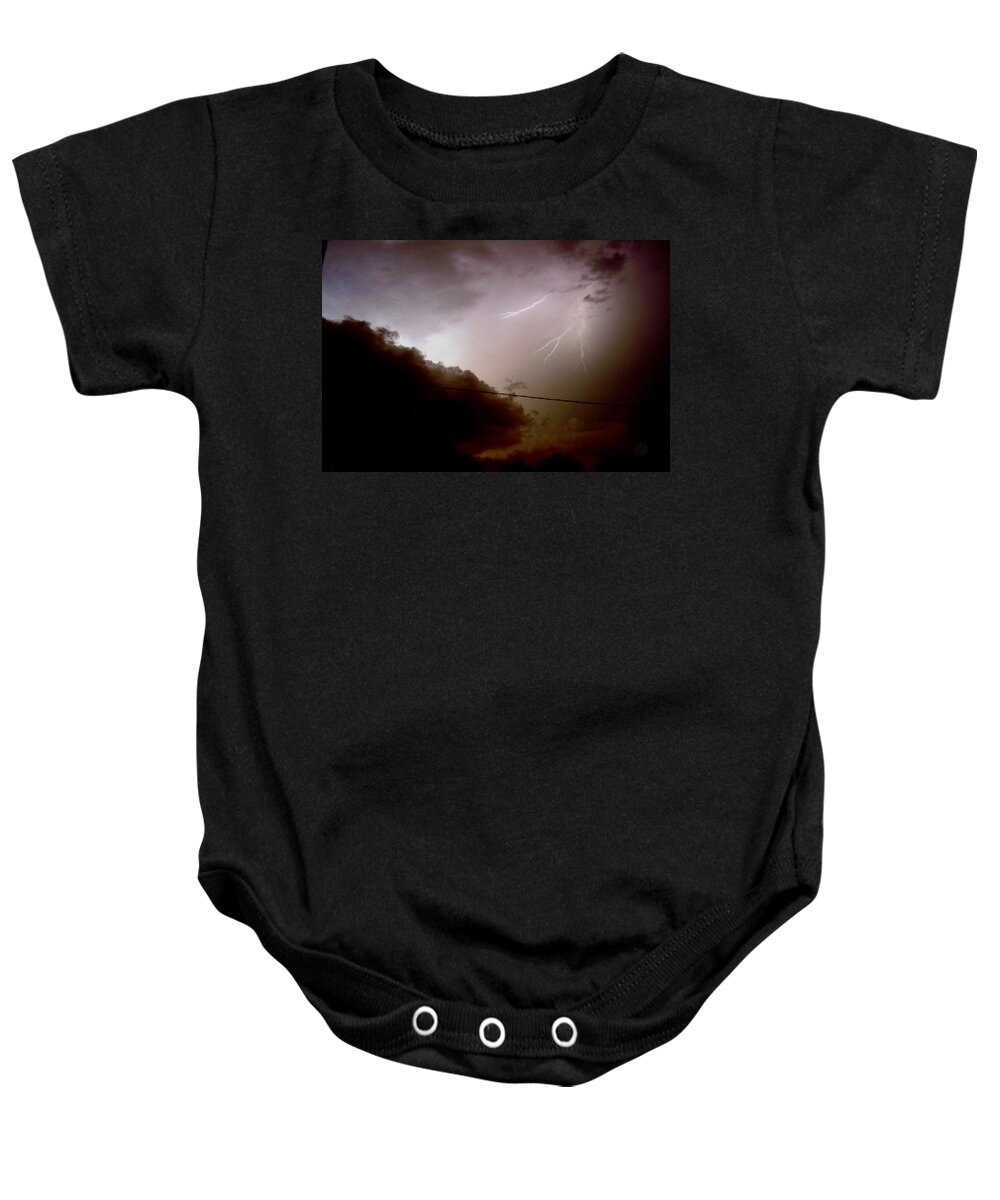 Sky Baby Onesie featuring the photograph The Storm 2.5 by Joseph A Langley
