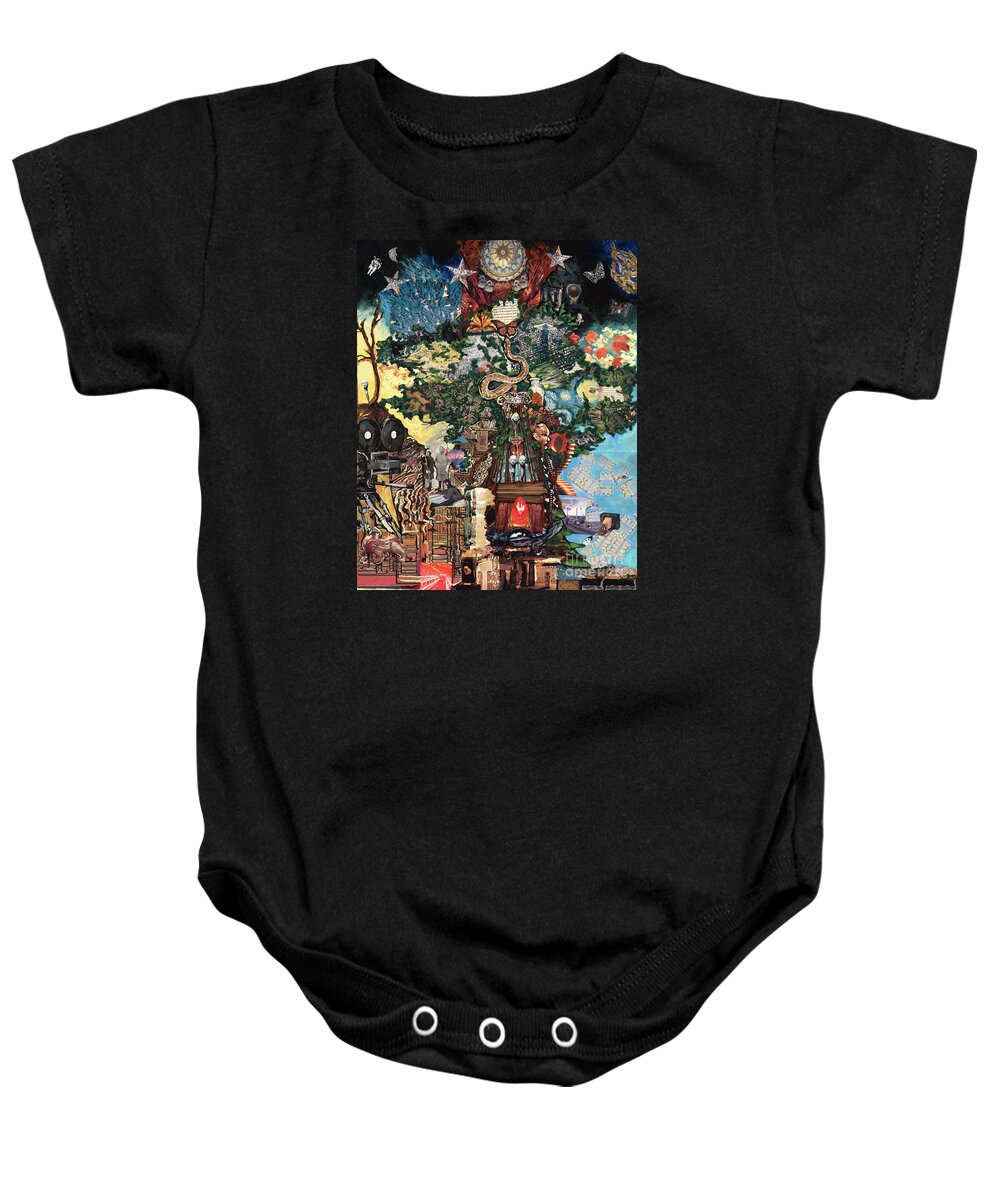 Tree Baby Onesie featuring the painting The Tree by Emily McLaughlin
