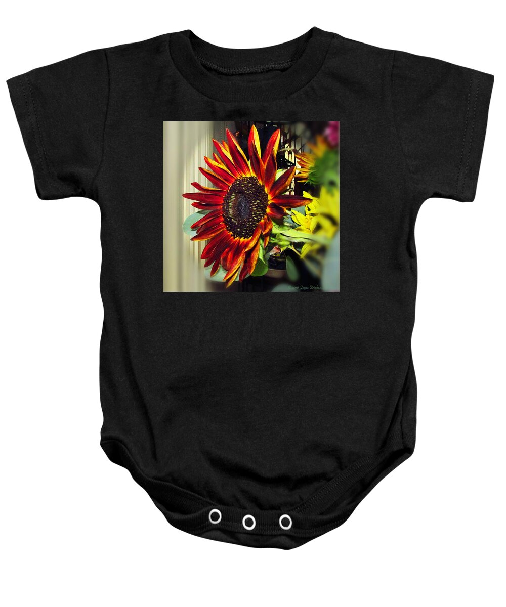Sunflower Baby Onesie featuring the photograph The Ultimate Sunflower by Joyce Dickens