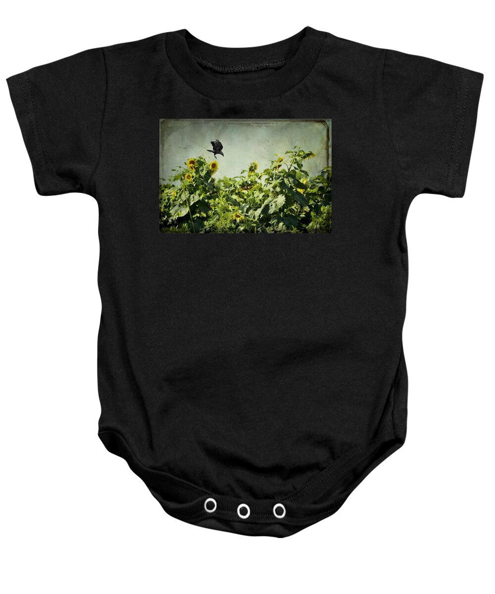 Birds Baby Onesie featuring the photograph The Visitor by Jan Amiss Photography