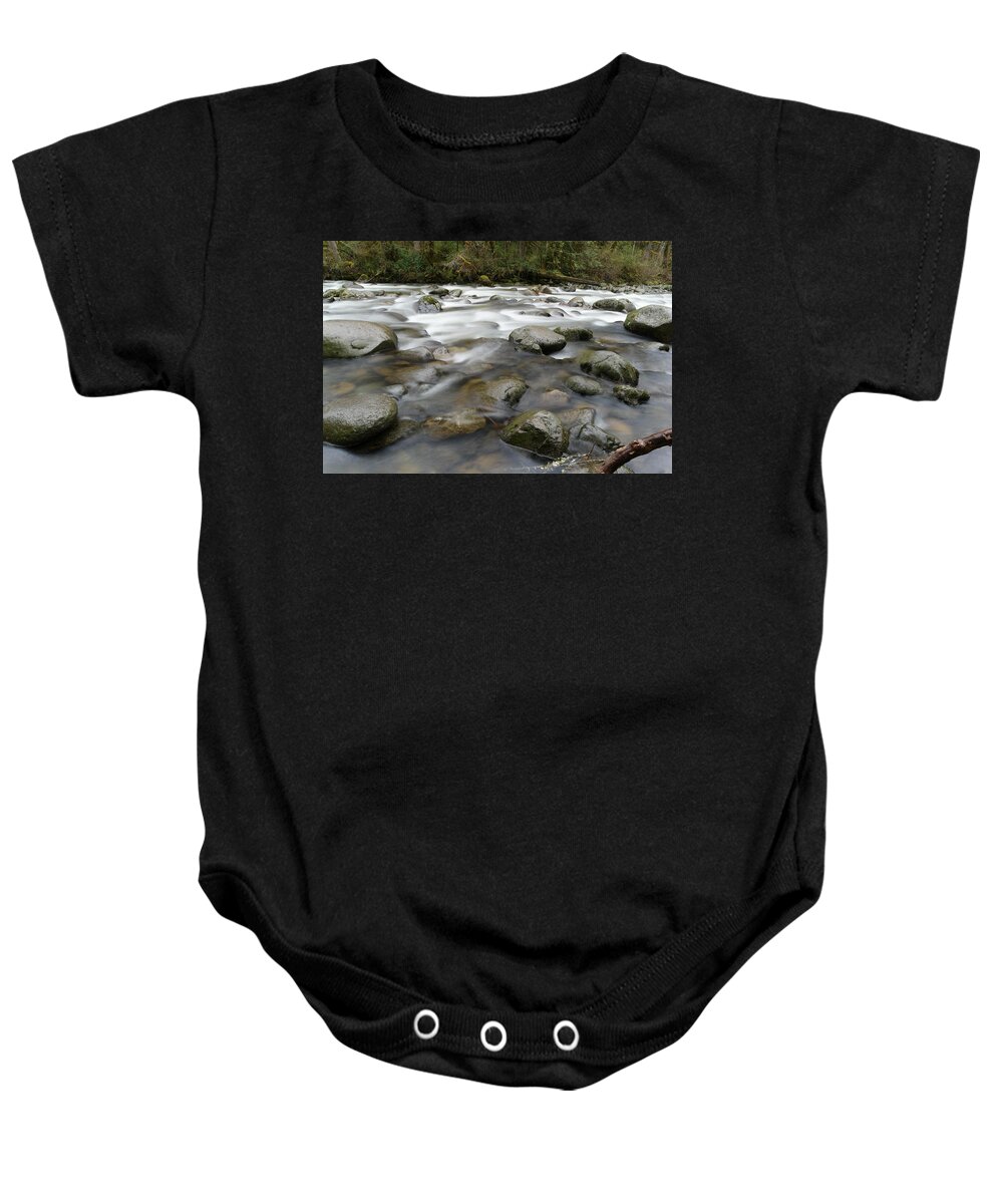 Rivers Baby Onesie featuring the photograph The way a river flows by Jeff Swan