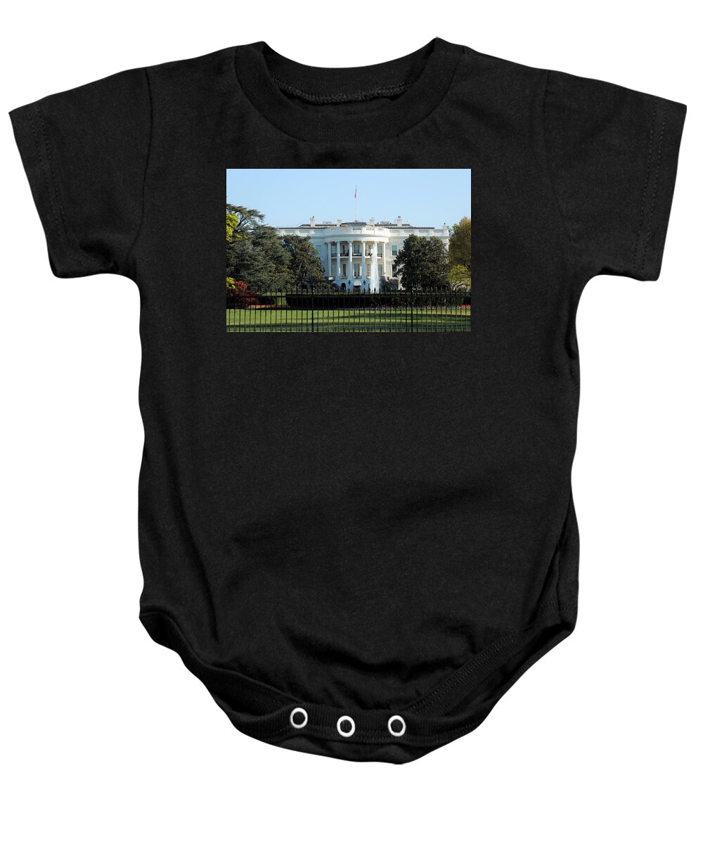 The White House Baby Onesie featuring the photograph The White House by Jackson Pearson
