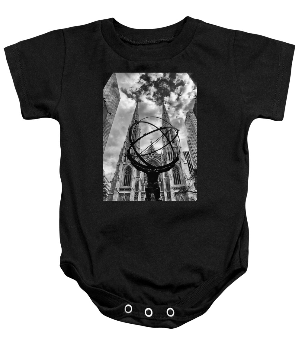Atlas Baby Onesie featuring the photograph Titan by Jessica Jenney