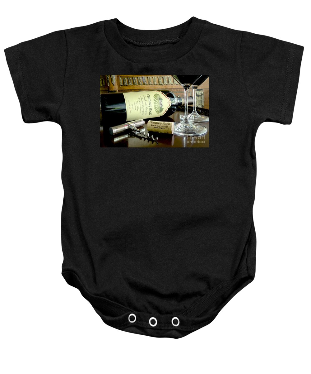Wine Baby Onesie featuring the photograph Top of the Rock by Jon Neidert
