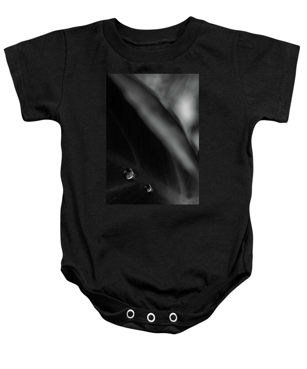 Abstract Baby Onesie featuring the photograph Two Drops by Bob Orsillo