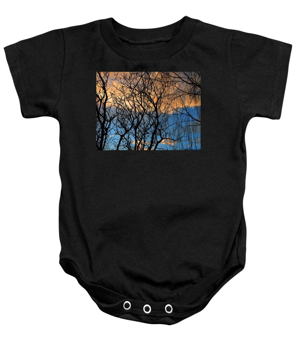Sunset Baby Onesie featuring the photograph Vibrant by Chris Dunn