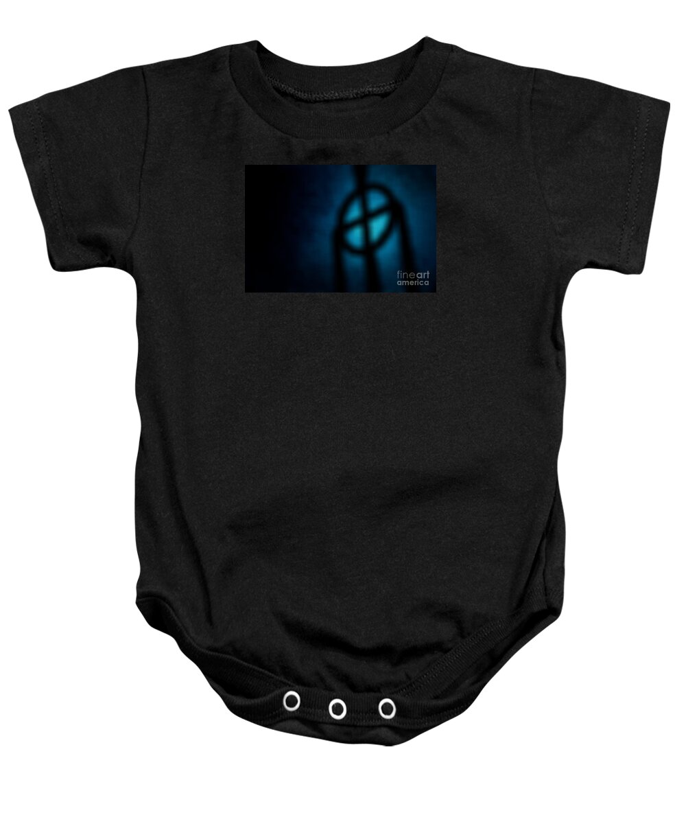 Medicine Wheel Baby Onesie featuring the photograph Vision Quest by Linda Shafer