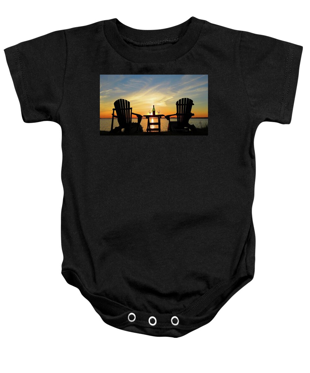 Sunset Baby Onesie featuring the photograph Waiting for summer by Dennis McCarthy