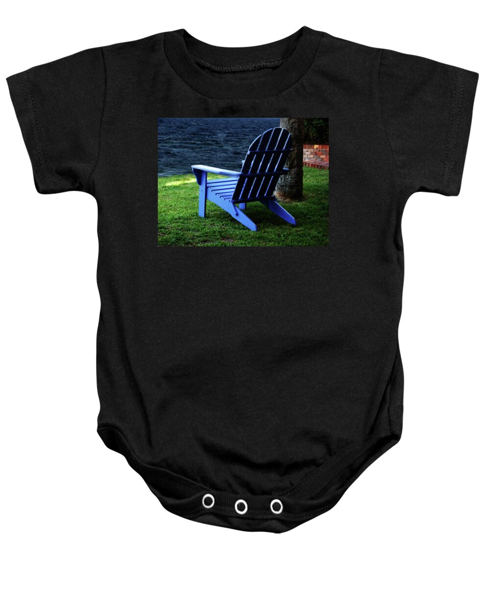 Scenery Baby Onesie featuring the photograph Waiting by Sandy Keeton