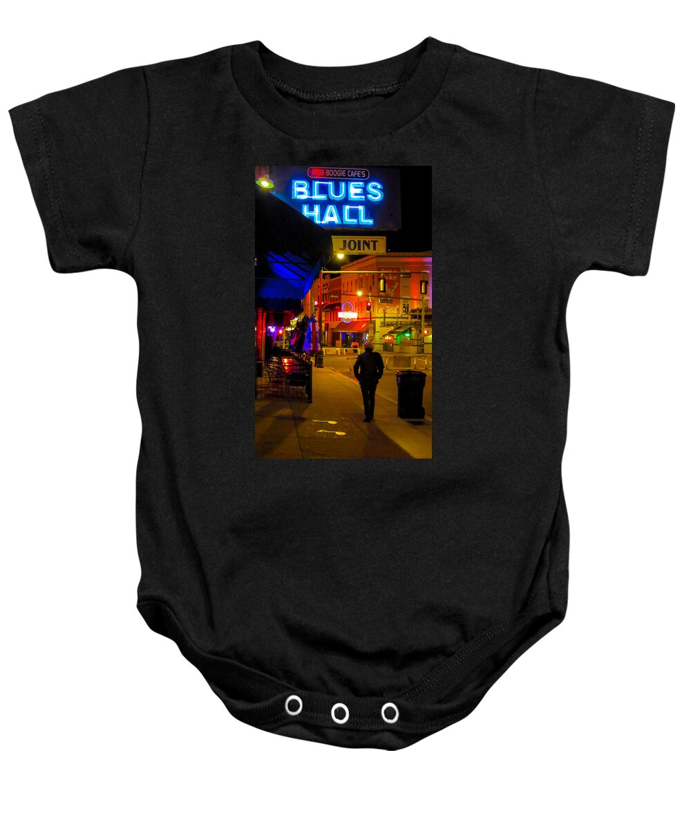 Memphis Baby Onesie featuring the photograph Walking in Memphis by Jeff Kurtz