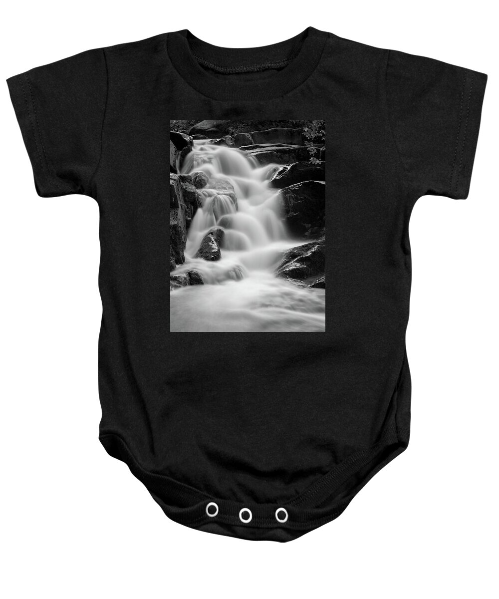 Nature Baby Onesie featuring the photograph water stair in Ilsetal, Harz by Andreas Levi