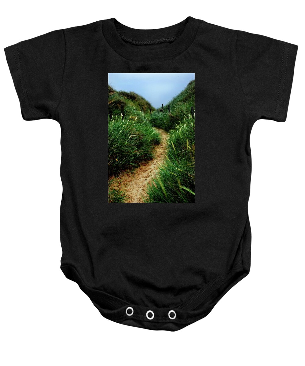 Beach Baby Onesie featuring the photograph Way Through The Dunes by Hannes Cmarits