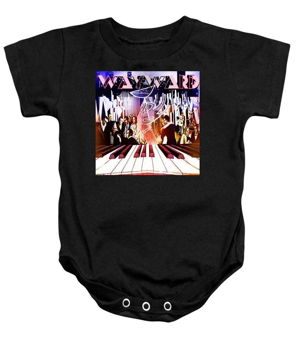Art Deco Baby Onesie featuring the painting Wayward by John Gholson