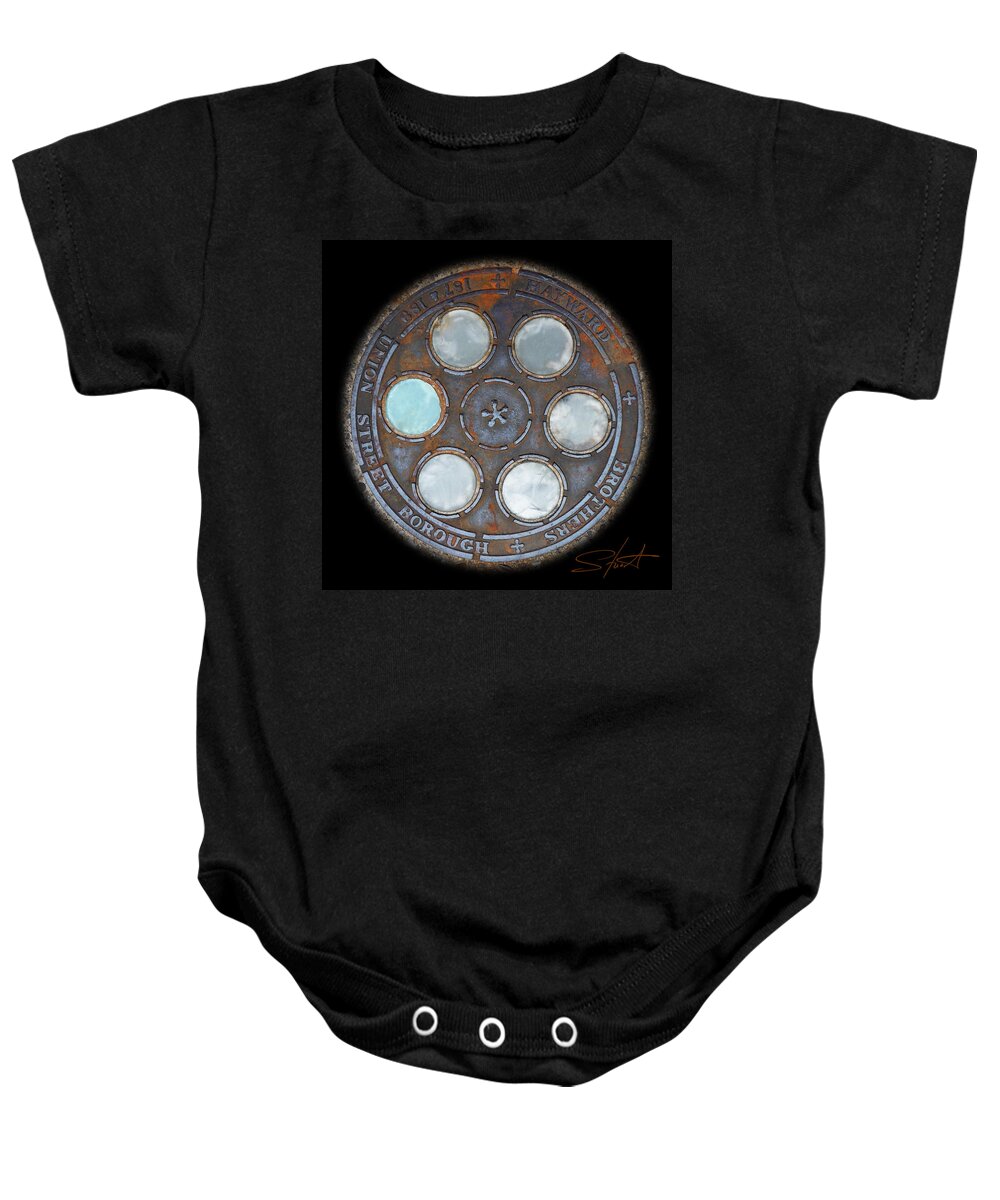  Baby Onesie featuring the photograph Wheel 2 by Charles Stuart