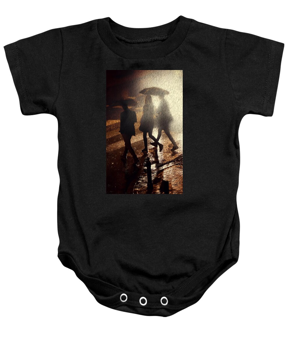 Group Baby Onesie featuring the photograph When the rain comes by Jaroslaw Blaminsky