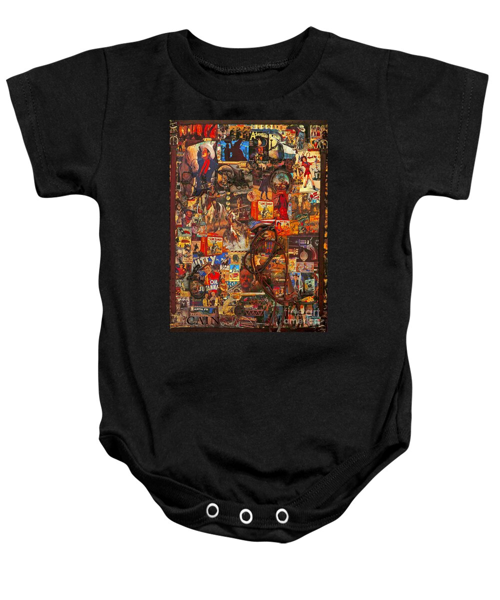 West Baby Onesie featuring the painting Wild West Poster by William Cain