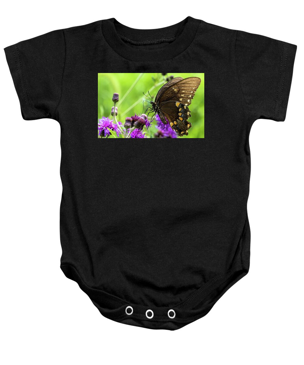 Butterfly Baby Onesie featuring the photograph Winged Beauty by Jody Partin