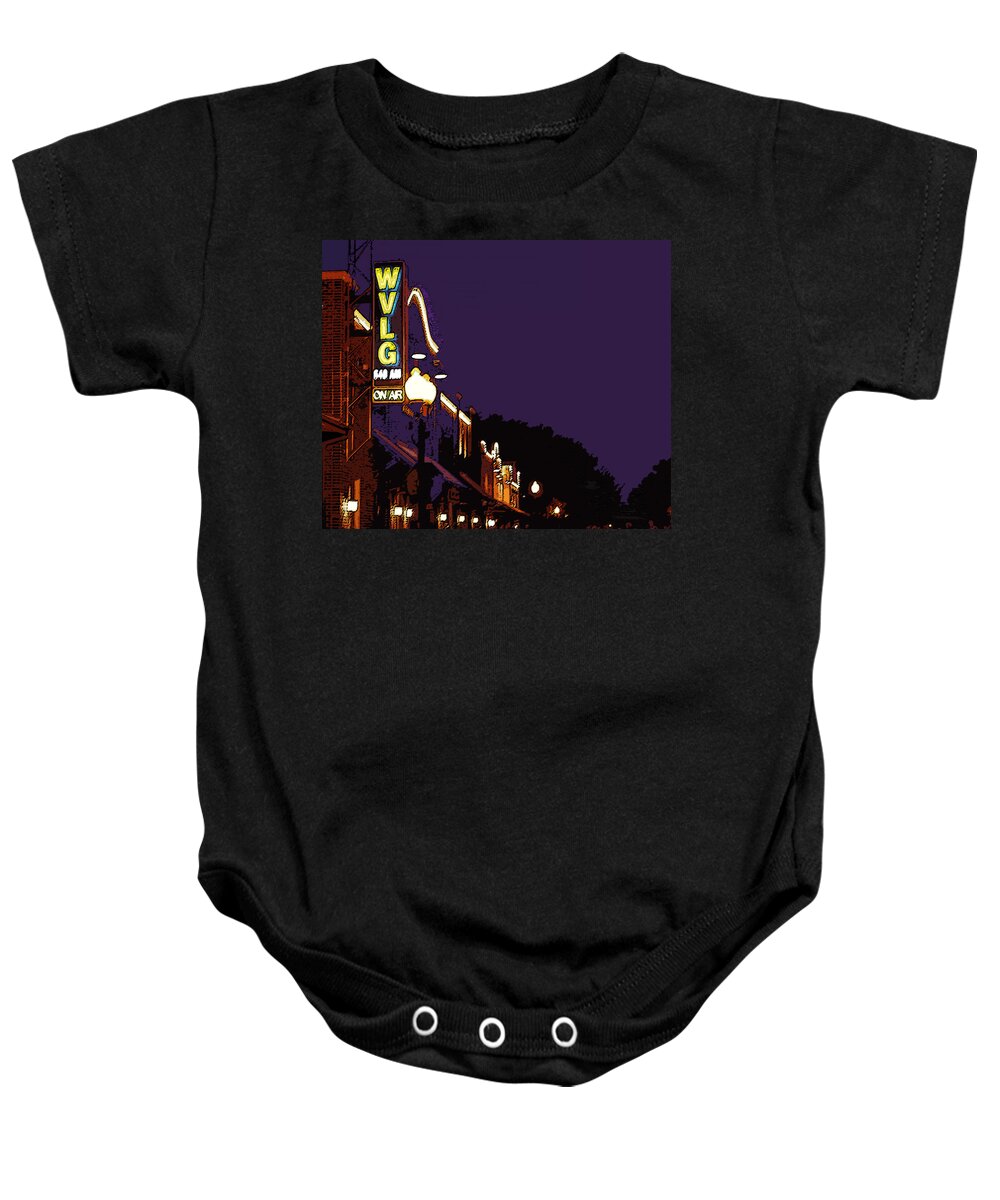 Architecture Baby Onesie featuring the photograph WVLG On Air by James Rentz