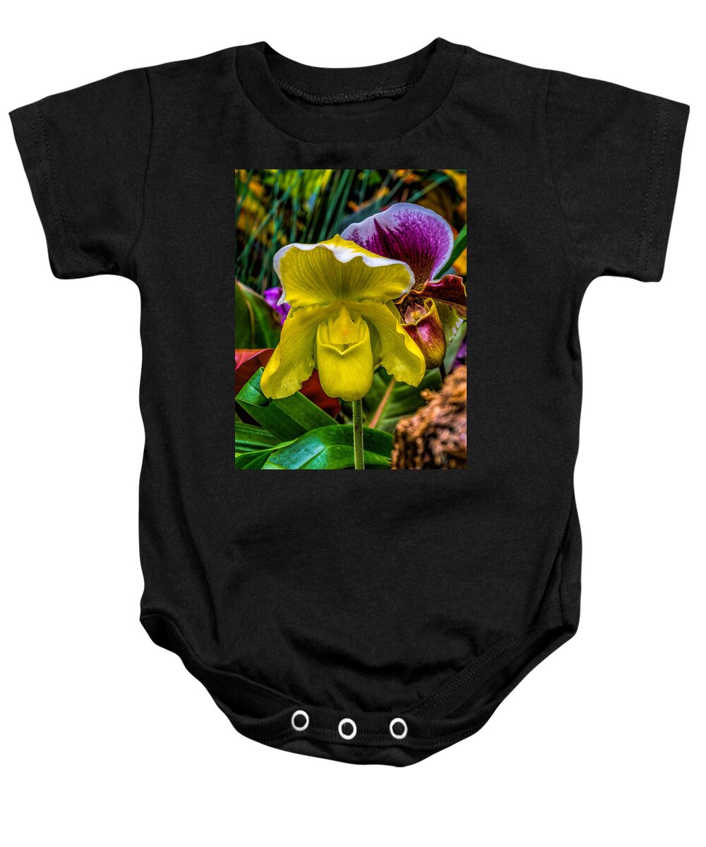 Beautiful Baby Onesie featuring the photograph Yellow Ladyslipper by Nick Zelinsky Jr