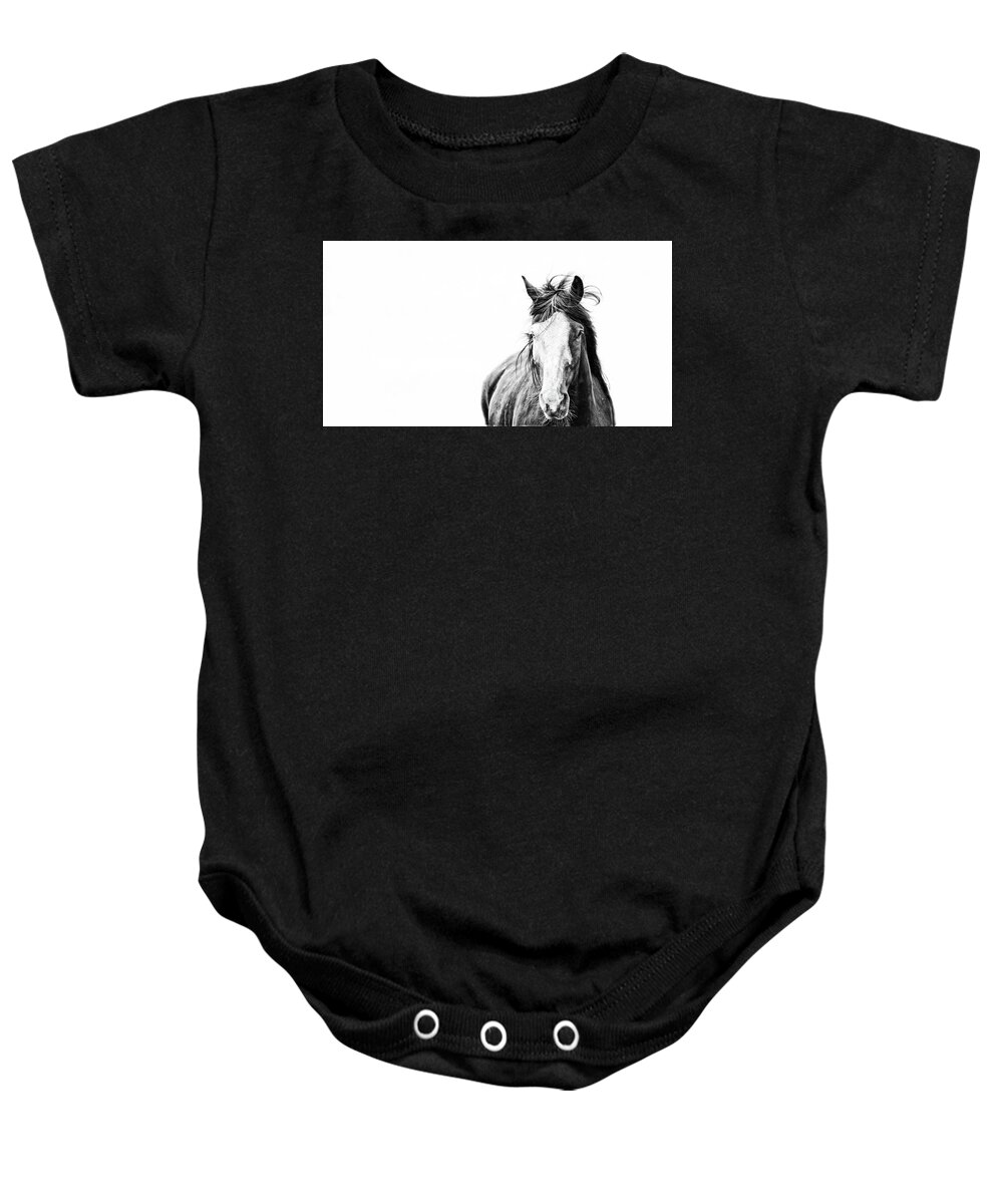 Horse Baby Onesie featuring the photograph You and I by Ryan Courson