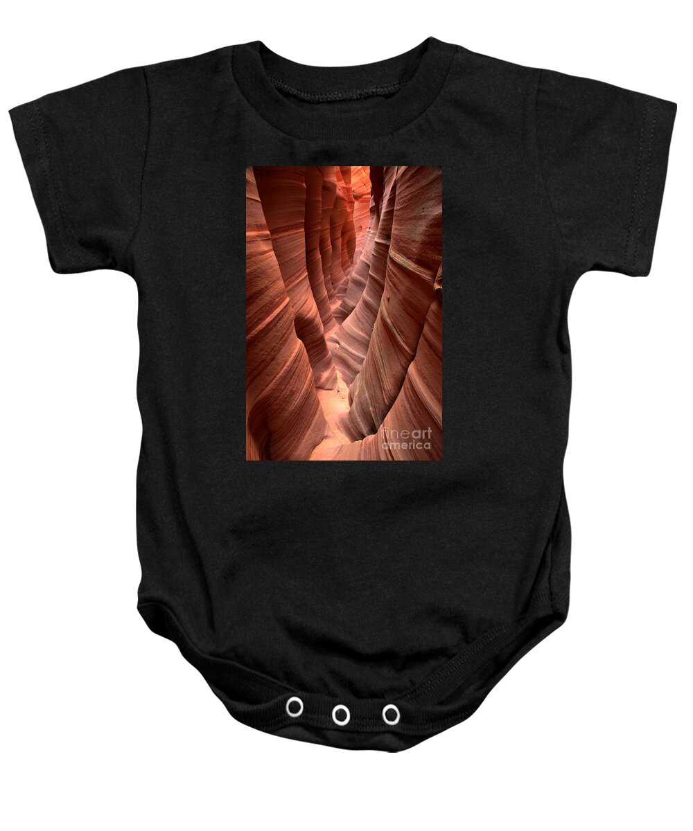 Slot Canyon Baby Onesie featuring the photograph Zebra Slot Canyon by Adam Jewell