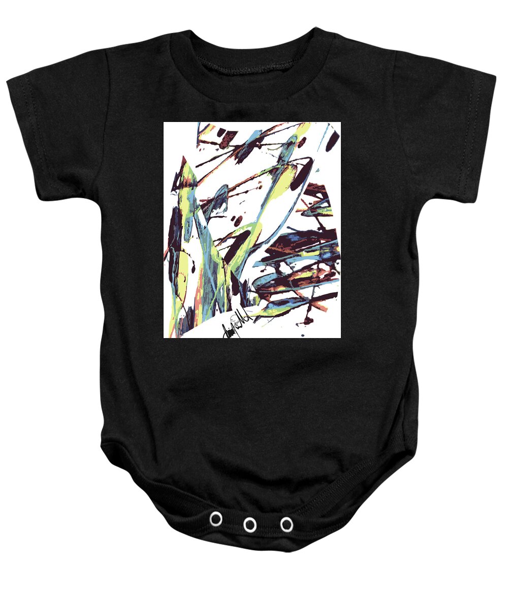  Baby Onesie featuring the digital art Brick #1 by Jimmy Williams