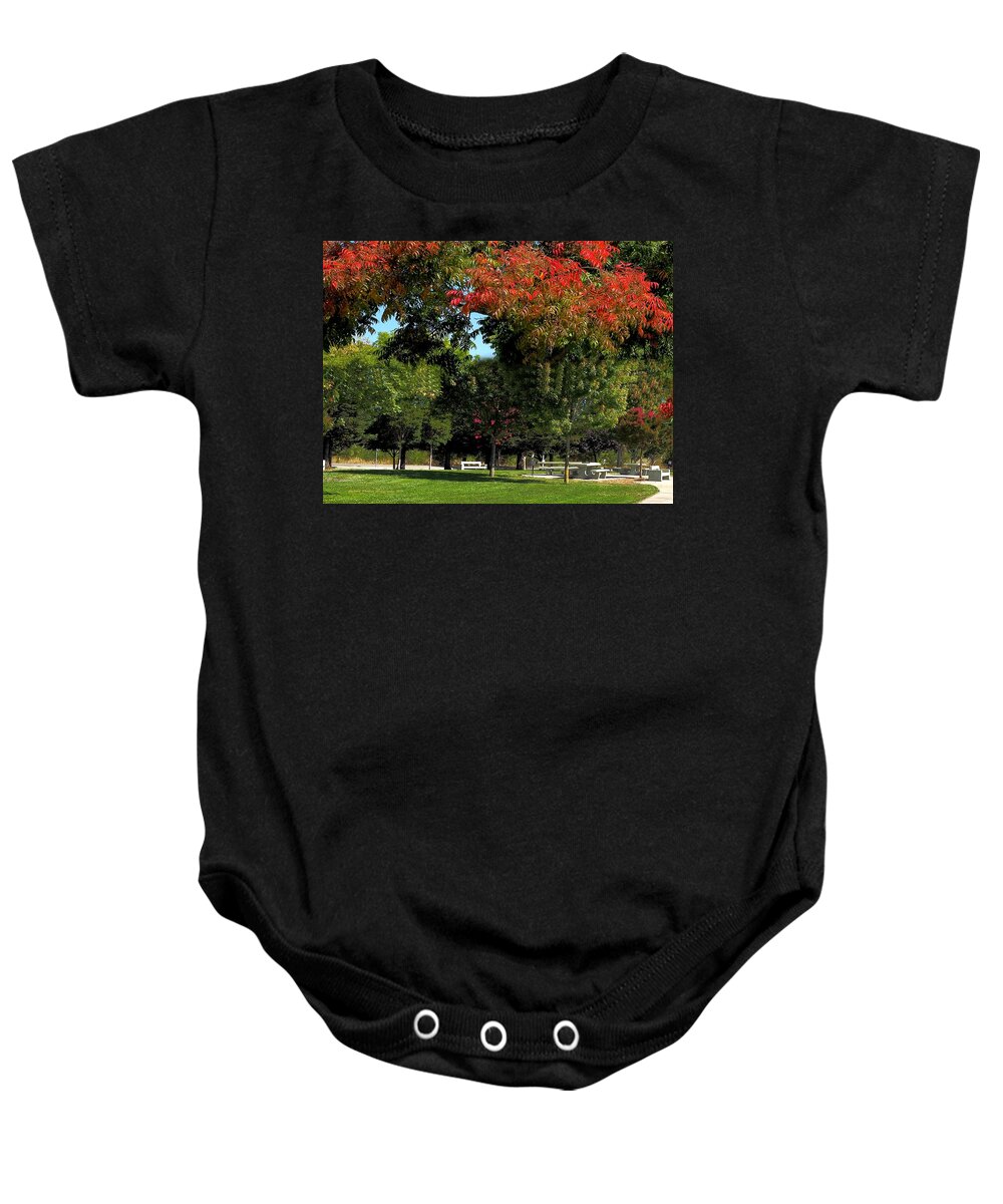 Seasons Baby Onesie featuring the photograph Summer to Fall #1 by Richard Thomas