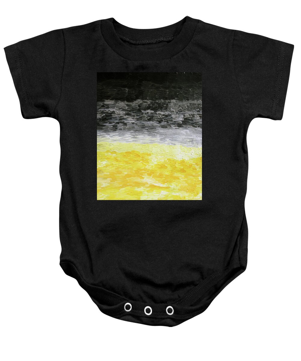 Fusionart Baby Onesie featuring the painting Alpha Omega by Ralph White