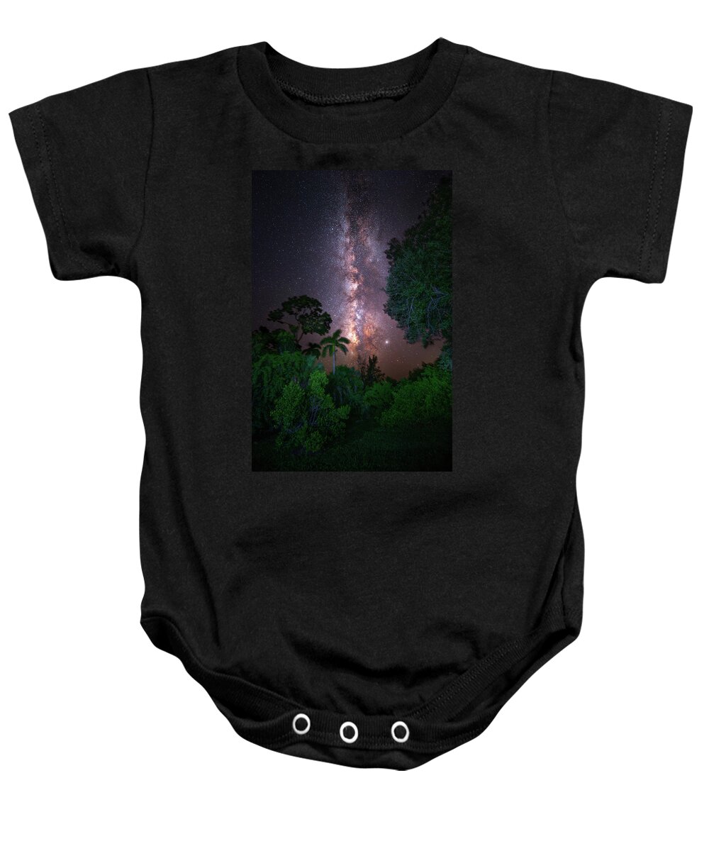 Milky Way Baby Onesie featuring the photograph Ancient Mysteries by Mark Andrew Thomas