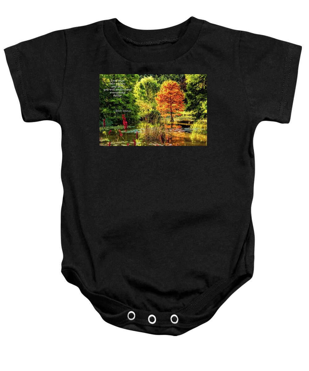 Landscape Baby Onesie featuring the photograph Autumn in England by Gaye Bentham