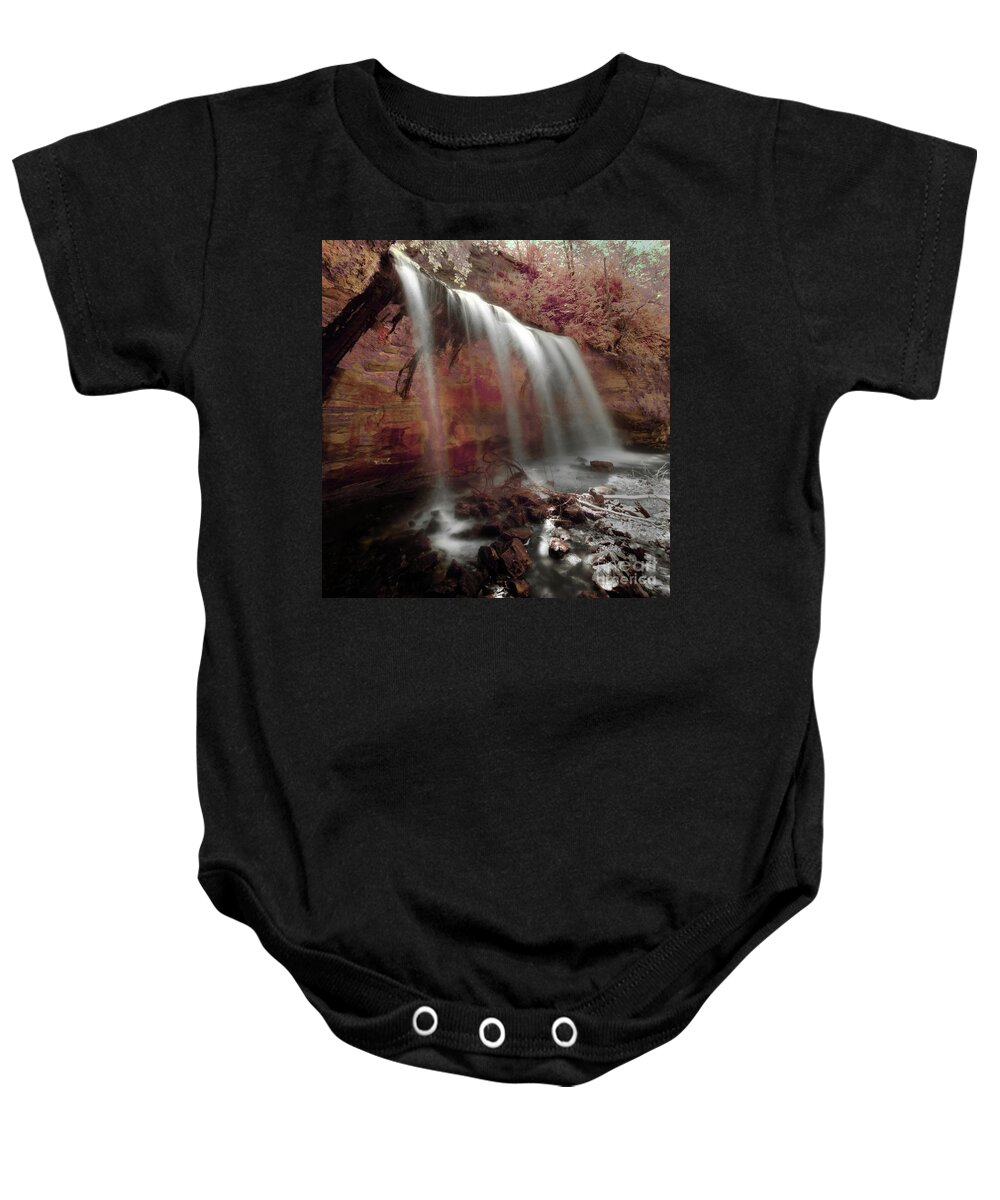 Any Vision Baby Onesie featuring the photograph Cascade Falls by Bill Frische