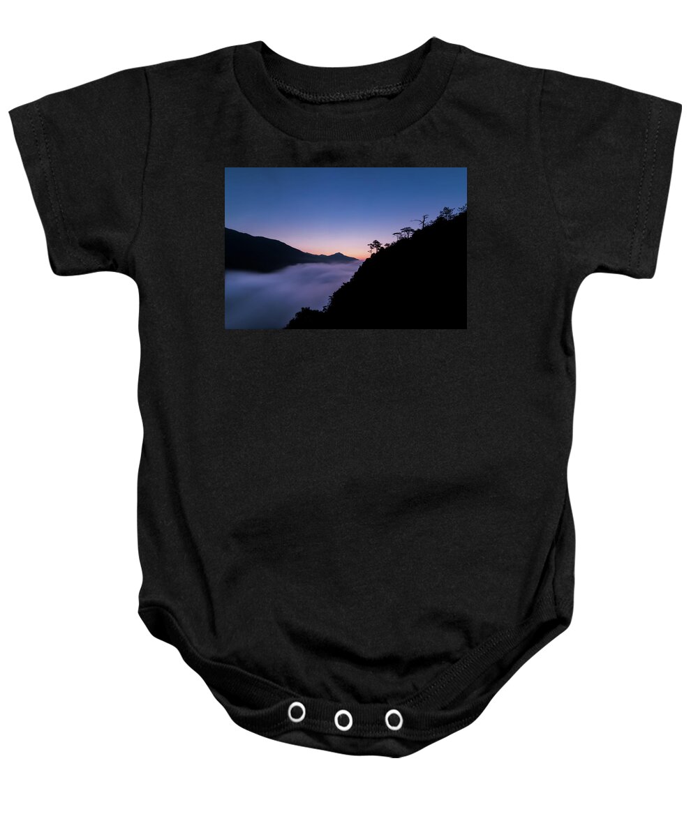 Cloud Baby Onesie featuring the photograph Cloud river twilight by William Dickman