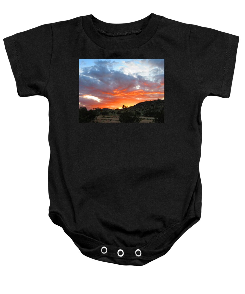 Arizona Baby Onesie featuring the photograph Cradle of Light by Judy Kennedy